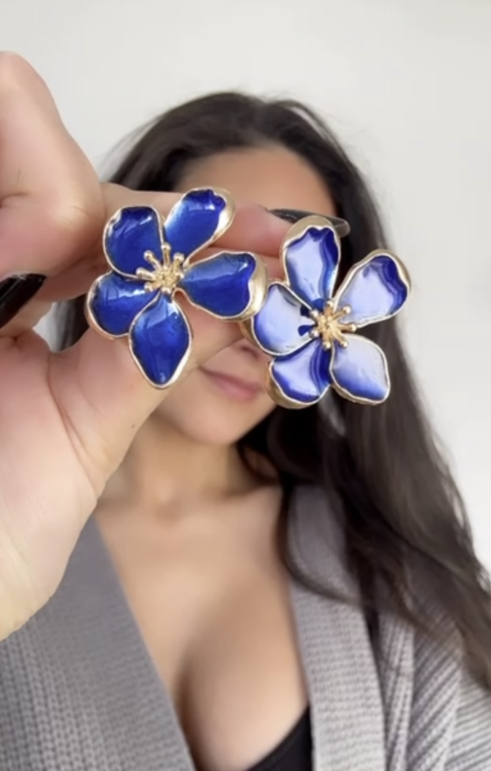 Caravanas VELUR AZUL