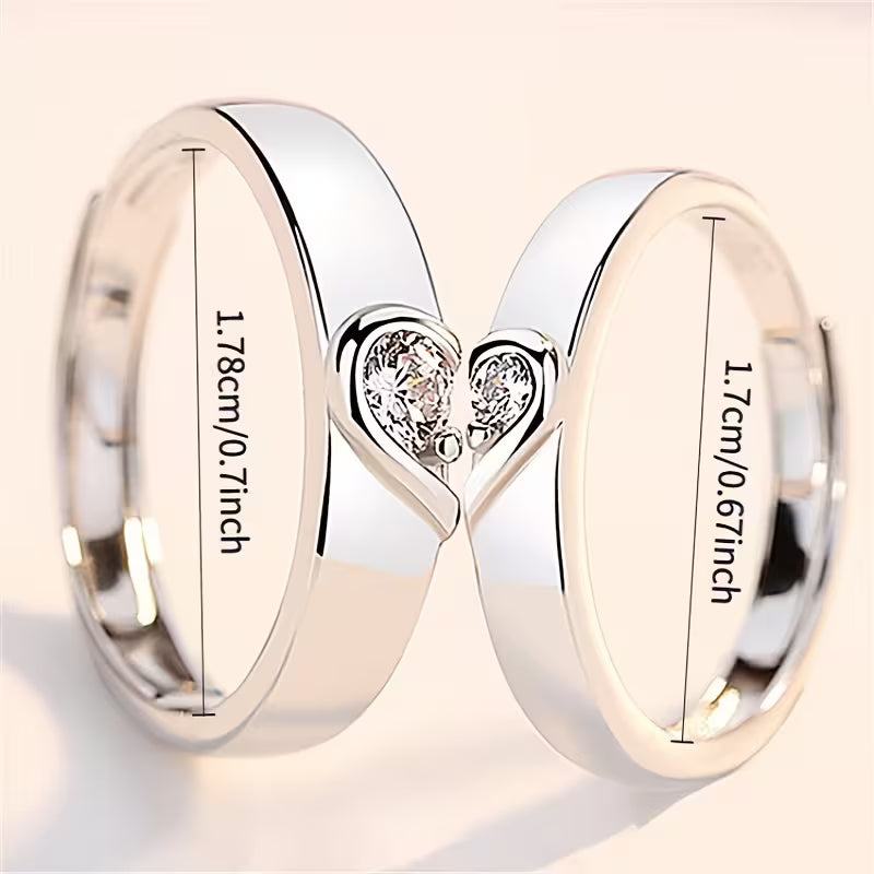 Set anillo DOBLE CORAZON
