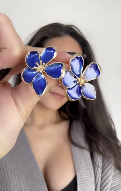 Caravanas VELUR AZUL